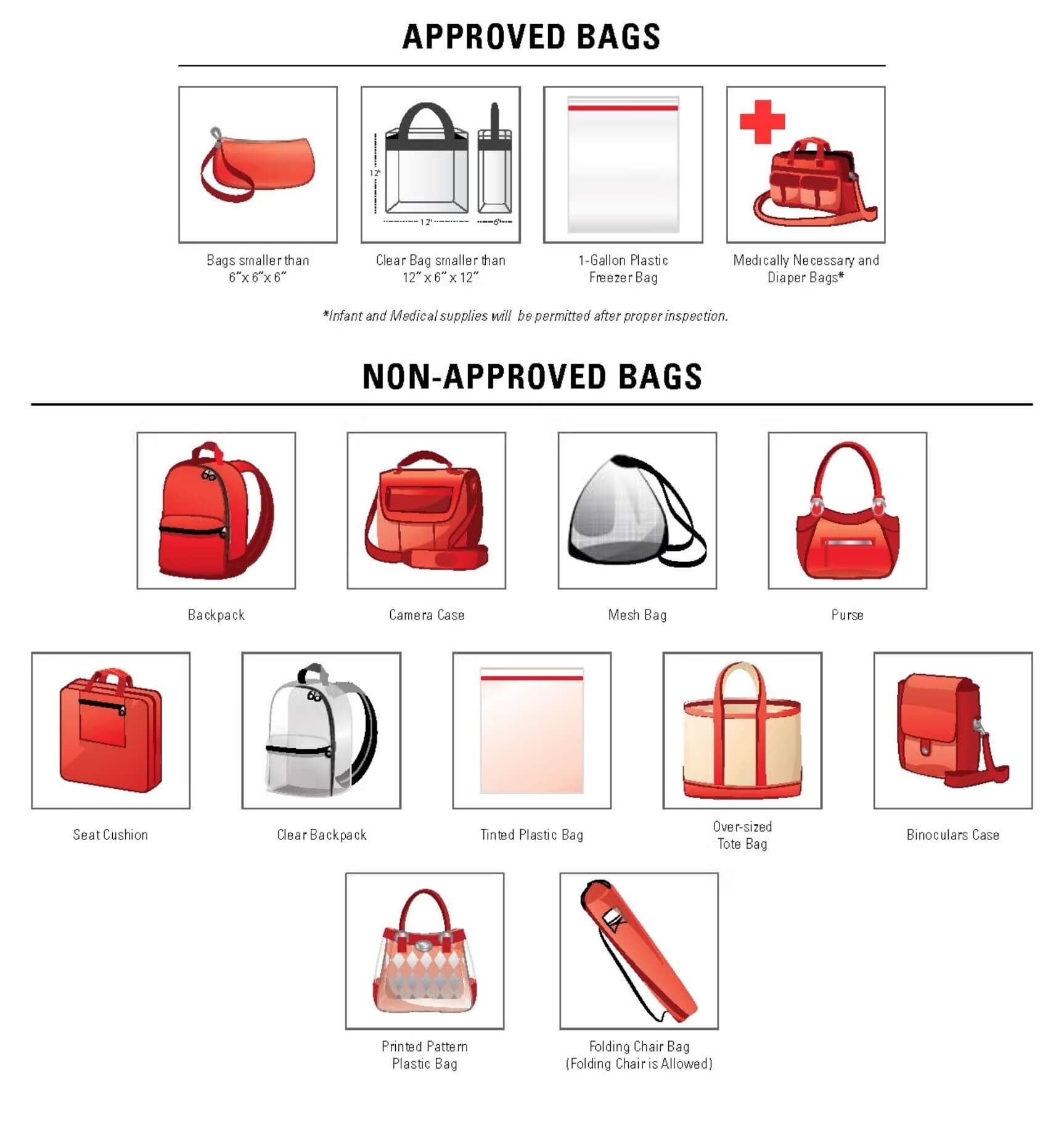 TOURNAMENT BAG POLICY